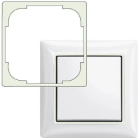 Декоративная вставка chalet-белая 2516-96-507 ABB ABB Basic 55 2CKA001726A0234