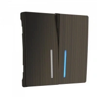 Выключатель 2-клав с подсветкой бронзовый Werkel W1120101 + W1129112
