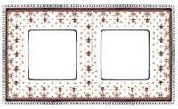 Рамка 2-пост фарфор Fede New Belle Epoque porcelain FD01472MACB