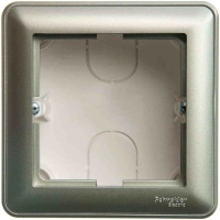 Коробка для наружного монтажа Systeme Electric (Schneider Electric) W59, 1-местная с рамкой, шампань KP-152-48