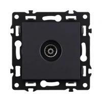 Розетка спутниковая SAT, черный бархат Brionilux серия G (GP021BK)