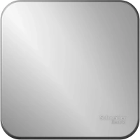 Одноклавишный выключатель с изолирующей пластиной 10А 250В Systeme Electric Blanca BLNVA101013, Алюминий