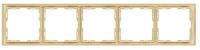 Рамка 5-постовая, золотой бархат Brionilux серия Z (ZGR5GD)