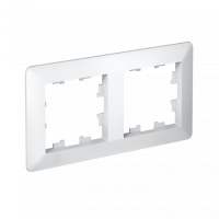 Рамка 2-поставая универсальная Systeme Electric (Schneider Electric) AtlasDesign Air, белая ATN220102