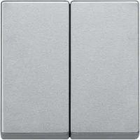 Выключатель двухклавишный Merten Antique - Artec алюминий MTN3115-0000 | MTN412560 Schneider Electric
