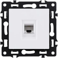 Розетка телефонная RJ11, белый Kollinger Asthetik AS-019WH