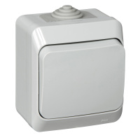 Выключатель 1-клавишный Systeme Electric Etude, серый BA10-041C