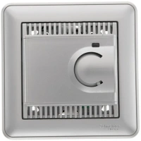 Термостат электронный для теплого пола с датчиком 10 A, от +5 до +50°C Systeme Electric (Schneider Electric) W59, матовый хром TES-151-58