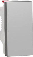 Выключатель одноклавишный схема 1, 10 AX 250 В 1 модуль Unica Modular Schneider Electric NU310130 алюминий