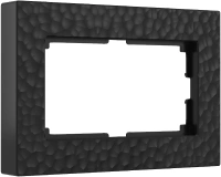Рамка из пластика для двойной розетки Hammer черный Werkel Hammer черный W0082408