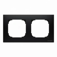 2 постовая рамка черный бархат ABB Sky Niessen 2CLA857200A1501