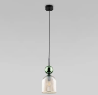Подвесной светильник со стеклянным плафоном TK Lighting 11146  Sophia Green Cognac