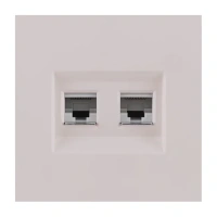 Накладка двойной розетки Ethernet RJ45 Cat.6, Кашемир бархат Brionilux серия Z (ZGN018CM)