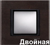 Рамка 2-пост Кожа Персидский Сафьян Schneider Unica MGU68.004.7P2
