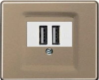 usb розетка | зарядка Jung SL500 260209+SL569TGB