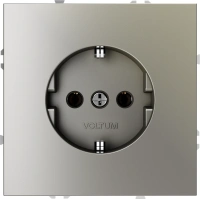 Розетка с заземлением 16А Voltum S70 шелк Soft touch пластик (VLS040104)