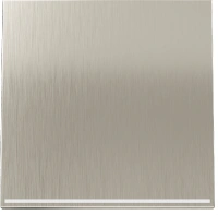 Проходной переключатель одноклавишный с подсветкой 10А Voltum S70 METAL никель Soft touch металл (VLS0103M + VLSM000211 + VLS080301)