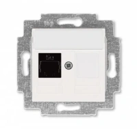 Интернет розетка rj45 5 категория ABB Levit жемчуг - ледяной 2CHH295117A6068