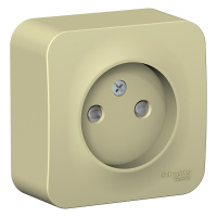 Розетка без заземляющего контакта со шторками 16A, с изолирующей пластиной Systeme Electric Blanca BLNRA001117, Бежевый