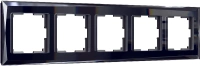 Рамка из стекла на 5 постов Diamant черный Werkel Diamant черный W0051208