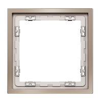 Рамка металлическая на 1 пост Voltum S70 METAL платина Soft touch (VLSM120110)