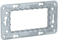 Суппорт Schneider Electric Unica Modular Zamak на 4 модуля NU7104