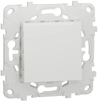 Выключатель 1-клавишный кнопочный схема 1 10 A Unica NEW Schneider Electric белый NU520618