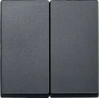 Выключатель двухклавишный Merten M антрацит MTN3115-0000 | MTN433514 Schneider Electric