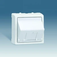 Интернет розетка в сборе коннектор RJ45 кат.5е алюминий Simon 73 Loft 73085-63 | 75540-39