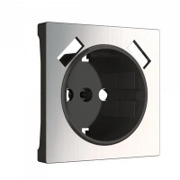 Розетка 220в с usb 2 порта тип А 2100 mA глянцевая никель Werkel W1171501 + W1179502