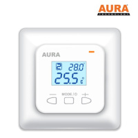 Терморегулятор AURA LTC 440 белый (двухзонный) (CN746)