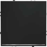 Проходной переключатель одноклавишный с подсветкой 10А Voltum S70 графит Soft touch пластик (VLS010407)