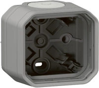 Коробка для накладного монтажа Legrand Plexo 1 пост (серая) 069651L