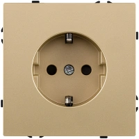 Розетка штепсельная SCHUKO 16A/250 В, золотой Kollinger Eclipse EC-014GD