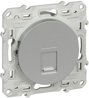 Компьютерная розетка RJ45 категория 5 UTP Odace Schneider Electric алюминий S53R471