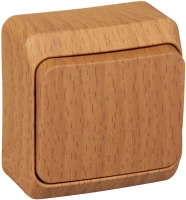 Переключатель 1-клавишный Systeme Electric Etude, бук BA10-004T