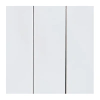 Накладка 3-клавишная, Белый бархат Brionilux серия G Plast (GPN710WH)