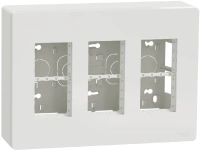 Блок открытой установки 3х2 Unica Systeme+ Schneider Electric NU123430 белый