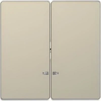 Выключатель двухклавишный с подсветкой Merten D-Life сахара MTN3135-0000 | MTN3420-6033 Schneider Electric