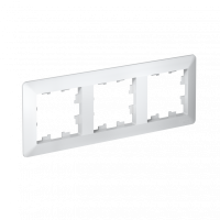 Рамка 3-поставая универсальная Systeme Electric (Schneider Electric) AtlasDesign Air, белая ATN220103