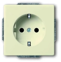 Розетка 220v с/з бежевая ABB Dynasty 2CKA002011A6214