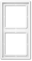 Рамка двухместная цвет белый Jung LS990 LS982WW