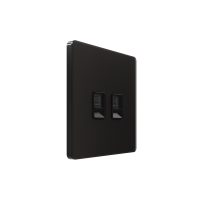 Розетка информационная С/У RJ-45 кат.5e 2-я, Полярная ночь Systeme Electric Infinity (FSE001085)