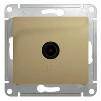Розетка TV проходная 4DB Systeme Electric Glossa, титан GSL000492