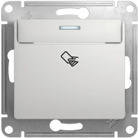 Выключатель карточный Systeme Electric Glossa, алюминий GSL000369