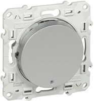 Выключатель 2-канальный 10 AX Odace Schneider Electric алюминий S53R263