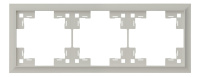 Рамка трехместная Rikett Classic Лён 35930 LN