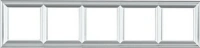 Рамка 5-пост цт. алюминий Jung Eco Profi Deco EPD485AL