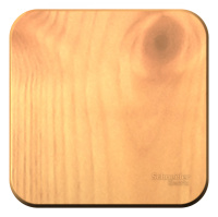 Одноклавишный выключатель с изолирующей пластиной 10А 250В Systeme Electric Blanca BLNVA101015, Ясень