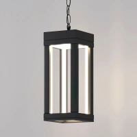Уличный подвесной светодиодный светильник Frame LED IP54 Elektrostandard 1528 TECHNO LED черный